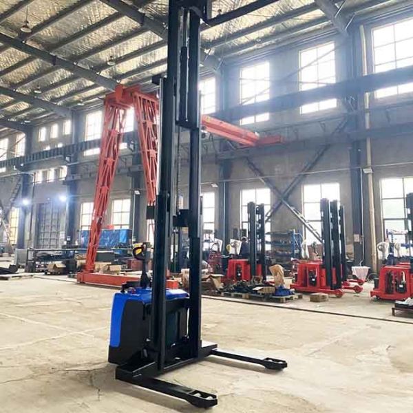 Standing Electric Straddle Pallet Stacker SGS Battery Operated Pallet Stacker