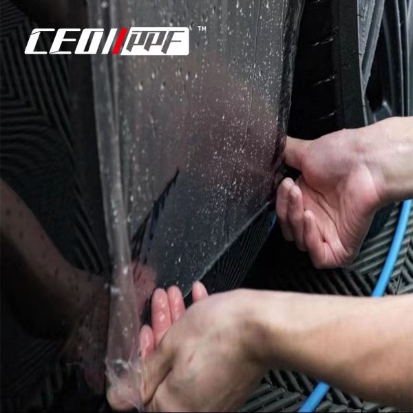 TPU negro mate TPH Película de protección de pintura de automóviles 7.5mil Autocuración