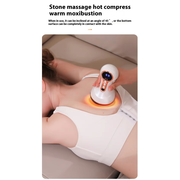 Professional Electric Bian Stone Heating Massage Device for Abdominal Care Digestive Support Thermal Therapy OEM Manufacturer