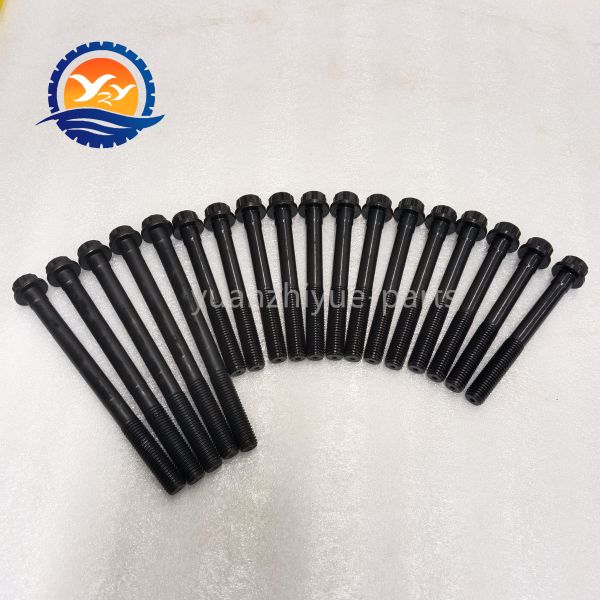 Fast Delivery 4D30 4D31 4D32 4D33 4D34 Cylinder Head Bolt for Mitsubishi 4D34 Construction Machinery Parts