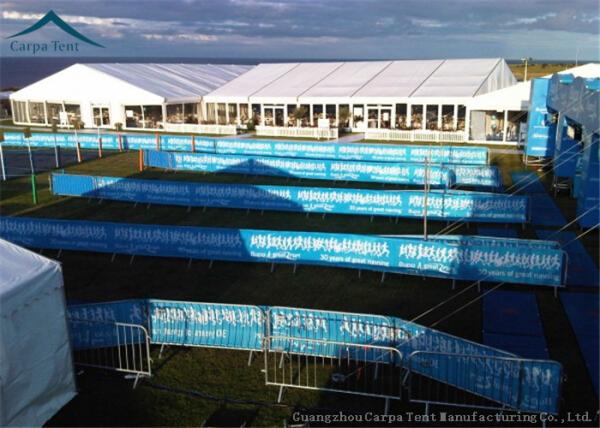 Customized  Size Large Aluminum Fireproof Event Tents With Wooden Floor