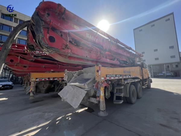 2013 used Sany  Concrete Pump Truck supply near middle east with ISUZU chassis 48M