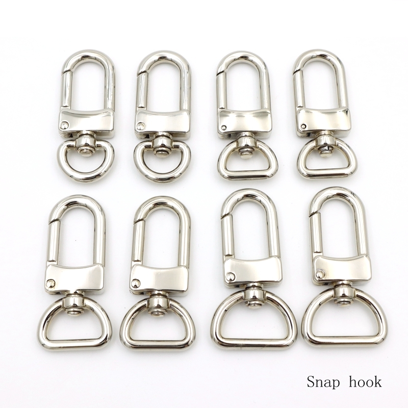 Small Swivel Lobster Clasp with Oval Ring | Key Chain & Lanyard Hardware