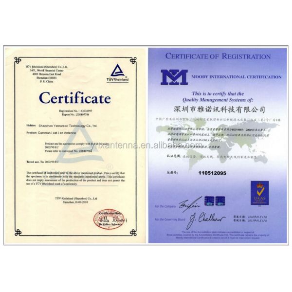 Прямая подача 5dbi Gain RG174 VHF/UHF Цифровая автомобильная антенна телевидения Антенна пленки Антенна мембрана Антенна