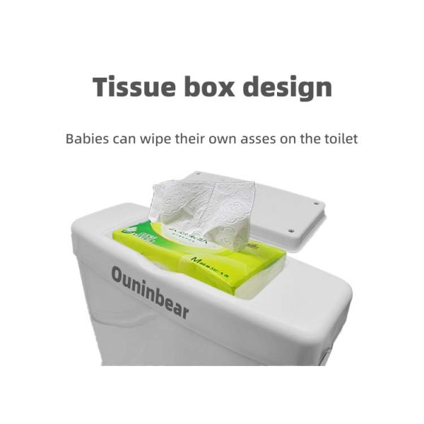 EN71 Certified Plastic Kids Toilet in White Pink Blue Ergonomic Design