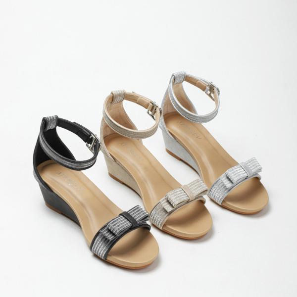 BS169 Fashion Sandals Women'S European And American Rhinestone Cross Strap Back Zipper Wedge Heel Mid-Heel Women'S Shoes