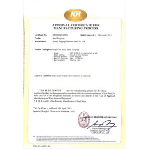ShanXi TaiGang Stainless Steel Co.,Ltd Certifications