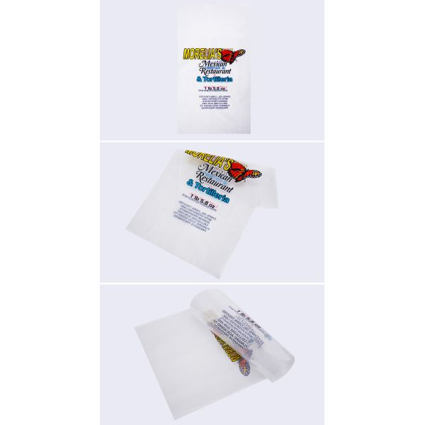 Customised Opp Clear Biodegradable Packaging Bag Plastic Bread Bag For Sandwich Mexican Twister