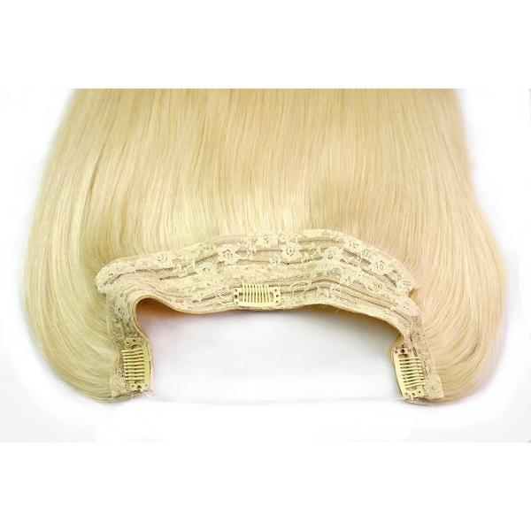 Cabelo humano do Virgin brasileiro uma aleta do halo da parte na cor loura 120Gram da extensão #613 do cabelo