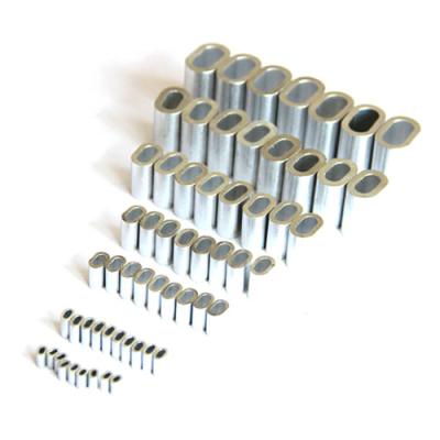Oval Coil Lanyards Nickel Aluminum Crimp For Strap Ferrules
