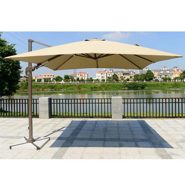Outdoor Heavy Duty Patio Sun Umbrella with Modern Style and 360 Degree Rotation System