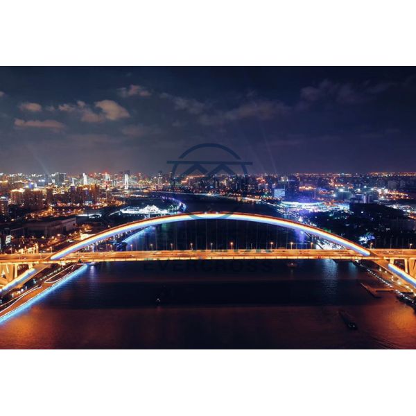 Великолепный внешний вид стальной арки мост большой протяженности портативные стальные мосты