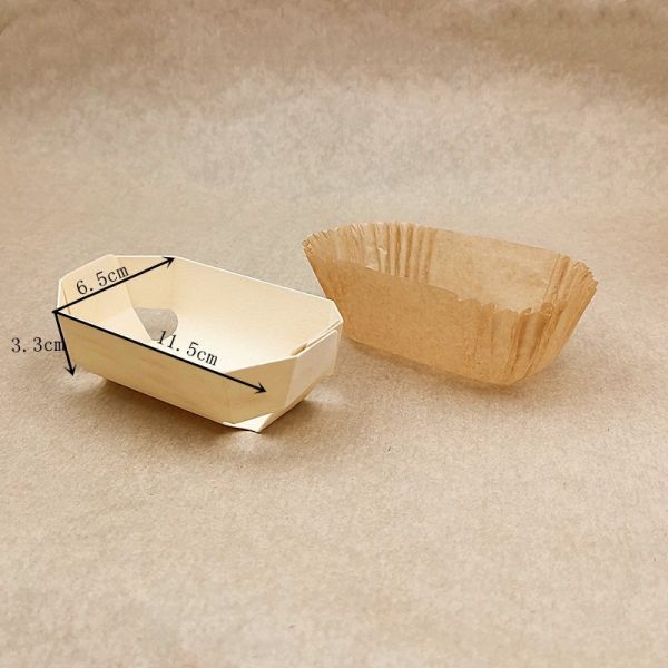 Loaf Tin Liner Rectanular Baking Paper Cups Greaseproof Disposable Muffin Liners