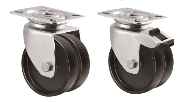 Cheap Price European Style Customizable Black 2″ & 3″ Polypropylene Swivel Casters – 60–100 kg Load Light Duty Wheels