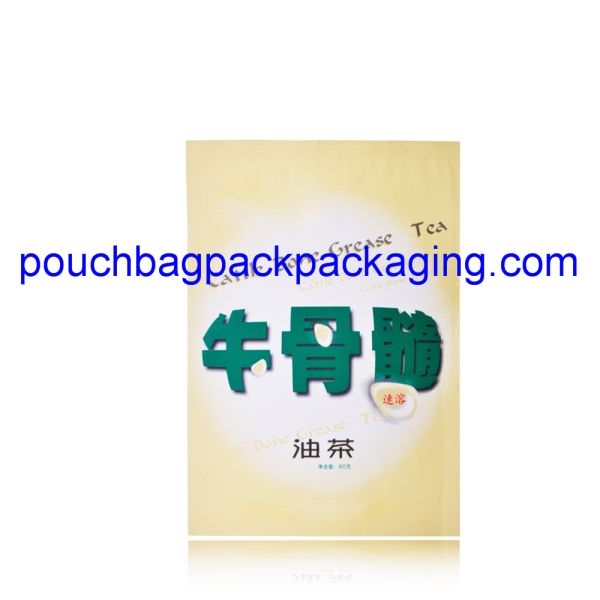 Heat seal tea pouch bag, high barrier foil bag for tea, powder packaging