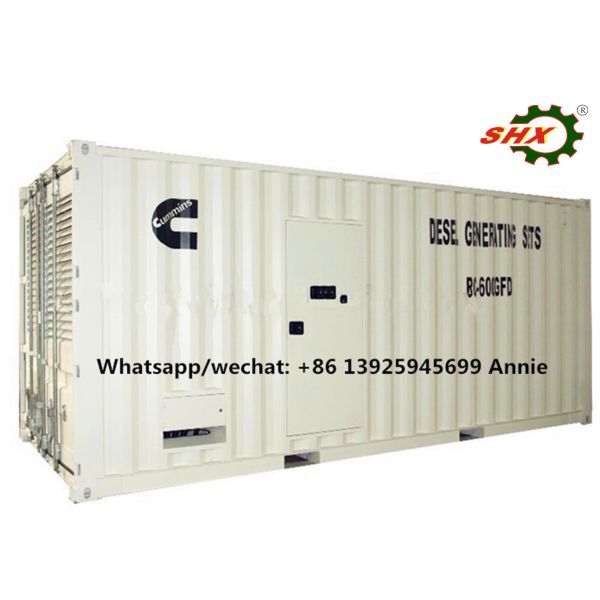 Three Phase 1000KW Industrial Container Diesel Genset Water Cooled 400V
