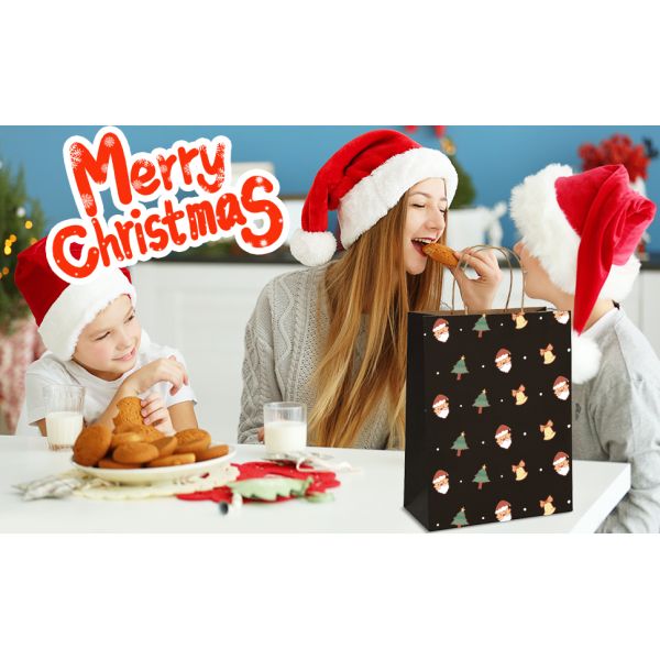 MULTIPURPOSE Holiday Gift Bags Shopping CMYK Eco Retail Packaging 100% Recyclable Kraft Paper Wedding Welcome Bags