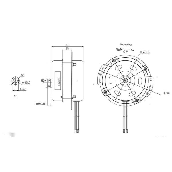 Медицинский прибор почистил электрический двигатель щеткой 110V 30W Dc