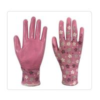 Guantes inconsútiles del nitrilo del trazador de líneas del poliéster de la abrasión