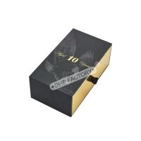 OEM ODM Caisse de papier de tiroir Boîte d'emballage de whisky de luxe avec ruban