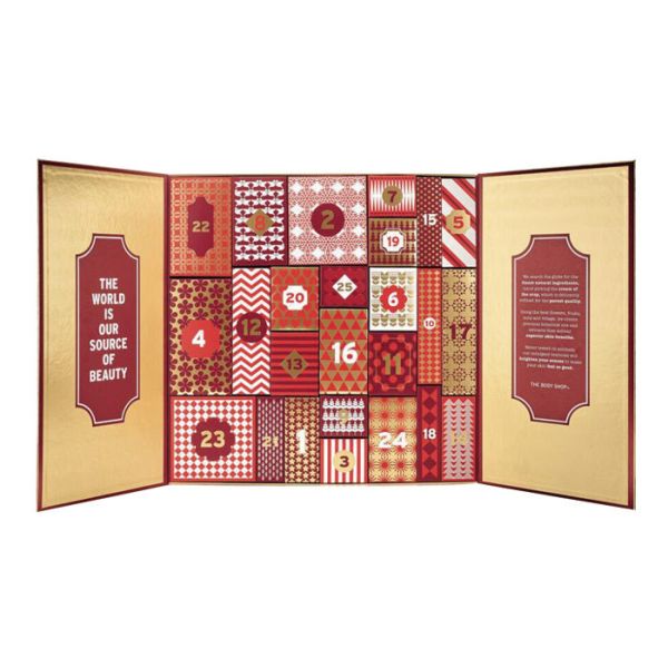 Servicio de empaquetado del OEM del cajón de la Navidad del calendario de la Navidad de lujo exquisita