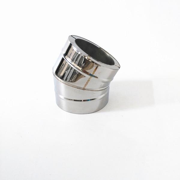 90 Degree Elbow Double Wall Angled Chimney Pipe With Ceramic Fibers Insulation