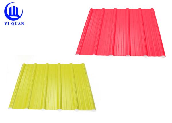 Telhas revestidas de PVC UPVC retardante de fogo para garagens de pátio de carga