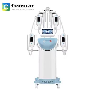 Semiconductor Cooling Vacuum Slimming Machine , Cryo Weight Loss Machine With 4 Handles
