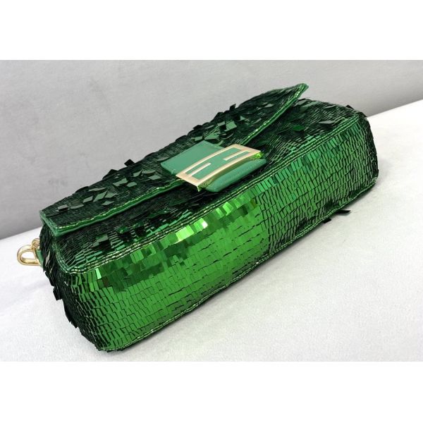 Bead Piece Decoration Bling Bag Unque Shine Cross-Body Bag Baguette Bag