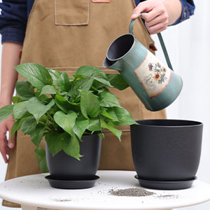 Multi Drainage Holes, Plastic Black Square Plant Flower Nursery Pot, Planter Plant Flower Seedling Nursery Pots