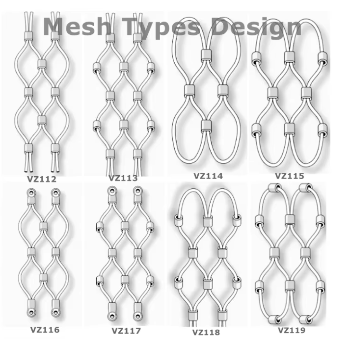 Flexible Stainless Steel Rope Mesh Diameter 1.5 mm For Anti Fall