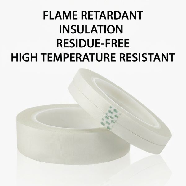 Acrylic Glass Cloth Tape 155℃ Heat Resistant with Strong Initial Adhesion and F-Class Electrical Insulation for Wiring Harness Binding