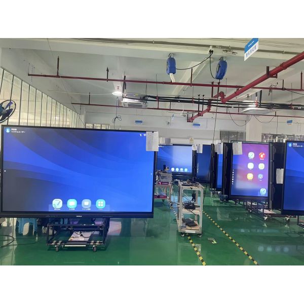 98 inch Interactive Flat Panel Touch Screen TV with 4K Ultra HD and 20 Touch Points for School and Corporate