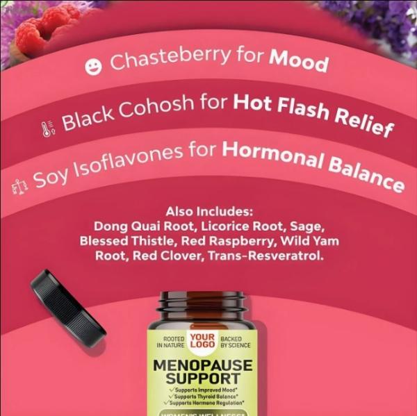 Multi-Benefit Menopause Relief Hormonal Balance - Women′s Herbal Menopause Probiotic Capsule Supplement