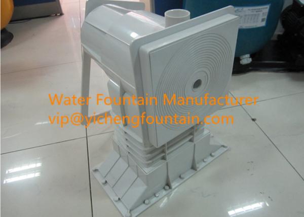 White ABS Standard Wide Mouth Pool Wall Skimmer With Decorative Face Plate