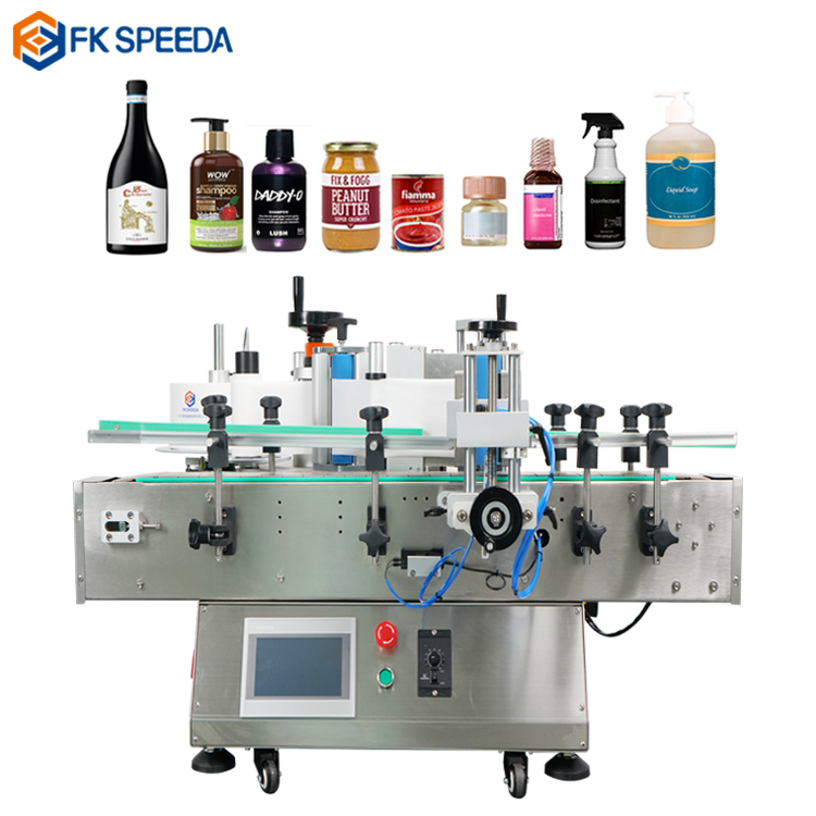 Round Bottle Label Applicator for Mineral Water Plastic Sticker Labeling Machine