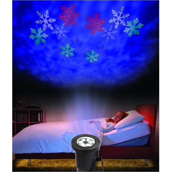 Holiday Decoration Christmas LED Rotating Projector Lamp 12 Pattern Replaceable Lens AC 85-260V IP65 led laser Lamp