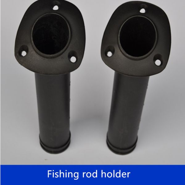 MARINE BOAT PLASTIC NYLON BLACK FISHING ROD HOLDER ONE PC
