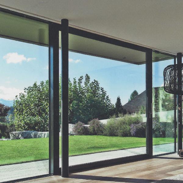 Puertas correderas de aluminio aisladas de vidrio templado Puertas correderas de patio