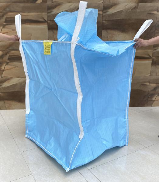 Blue Color FIBC Bulk Bag with SWL 500-2000kg and PP Coating
