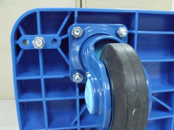 Workshop Foldable Platform Hand Truck , Four Wheel Metal Platform Truck