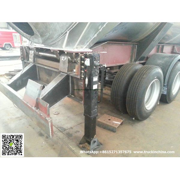 Aluminum Alloy  Wheat Flour Bulk Tanker with Tipping Hydraulic Cylinder (6000USG-10000USG ）whApp:+8615271357675
