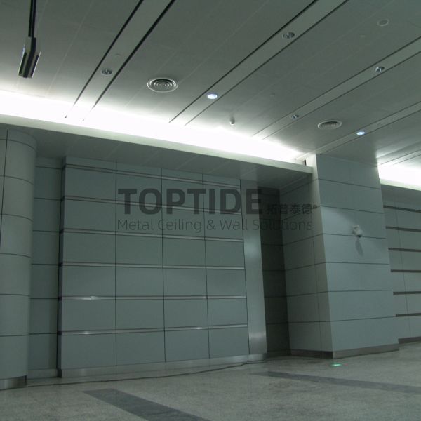 Foyer Wall Ceiling Decorative Metal Hall Suspended Flat Steel Plate Washable Drop Ceiling Tiles