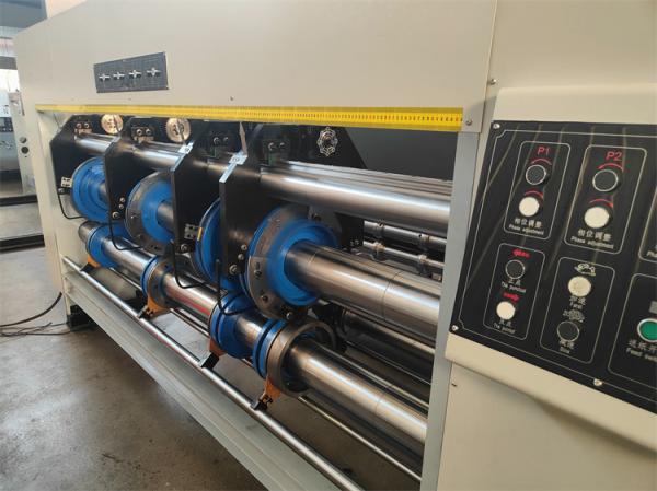 Impressora automática Flexo 4 cores Slotter And Die Cutter Cartão corrugado máquina de impressão restaurante