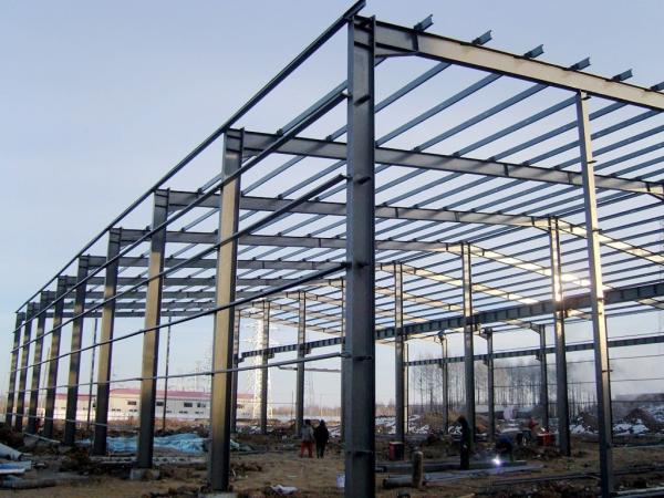Environment Friendly Prefabricated Steel Frame For School , Bus Station