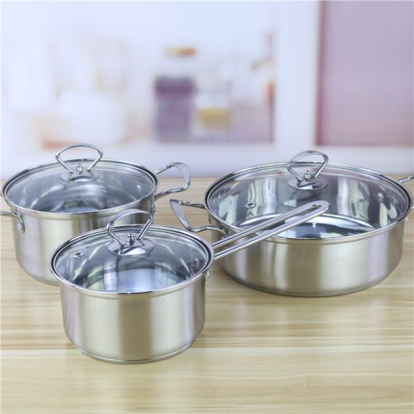 Подгонянный Cookware 18cm 20cm 26cm установил нержавеющую сталь 201