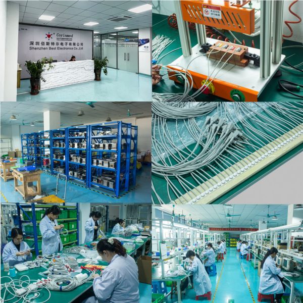 Черточка 2500 солнечные 8000 GE Leadwires 412681-001 Marquette ECG здравоохранения GE зажим IEC 5 руководств