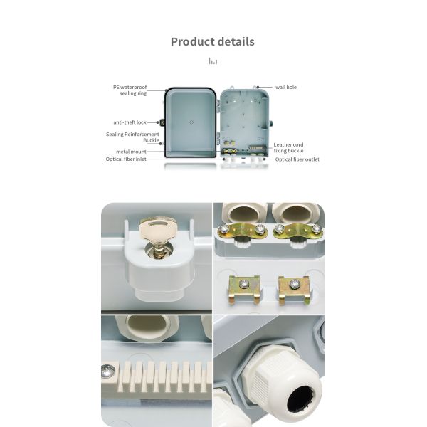 Внутренний водонепроницаемый пластиковый корпус IP67 для электропроектов включает в себя монтажную пластину и стенный кран