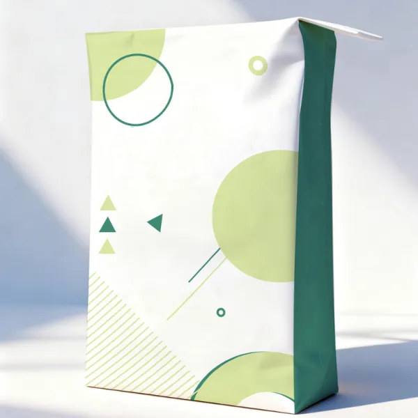 High Tear Resistance Paper Valve Sacks with Moisture Resistant PE Lining and 100% Recyclable Biodegradable Design