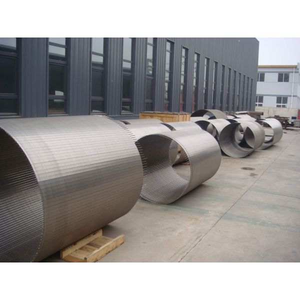 Customized 500mm Diameter Stainless Steel V Wire Wedge Wire Screen For Durable Construction